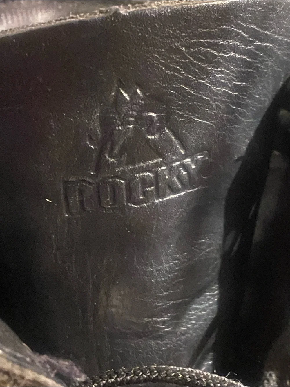 Rocky 2090 10” Paraboot Zip Combat Boots Mens size 8.5M Black Leather Military